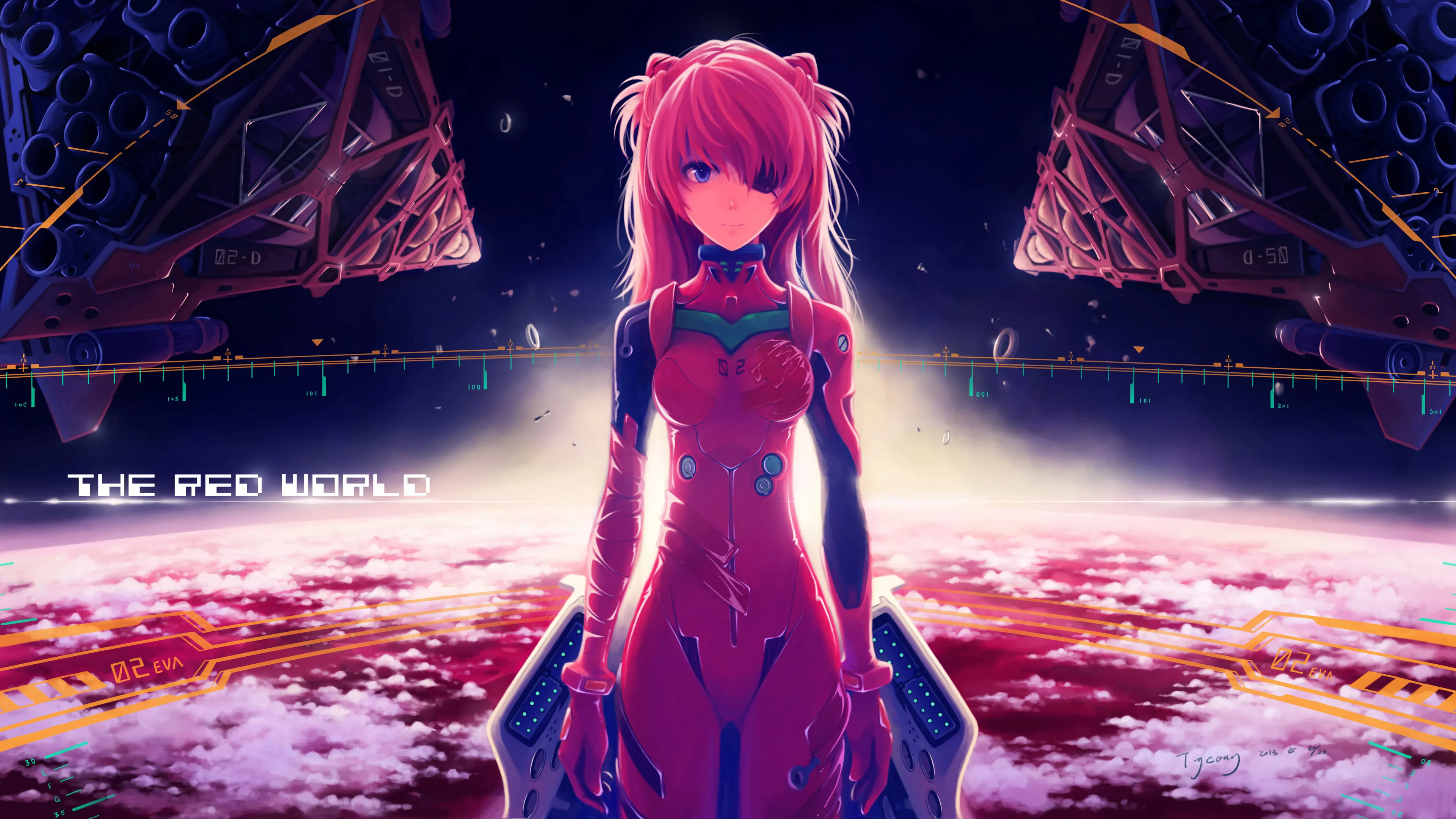 Asuka Langley — NGE Classique — Wallpaper Neon Genesis Evangelion