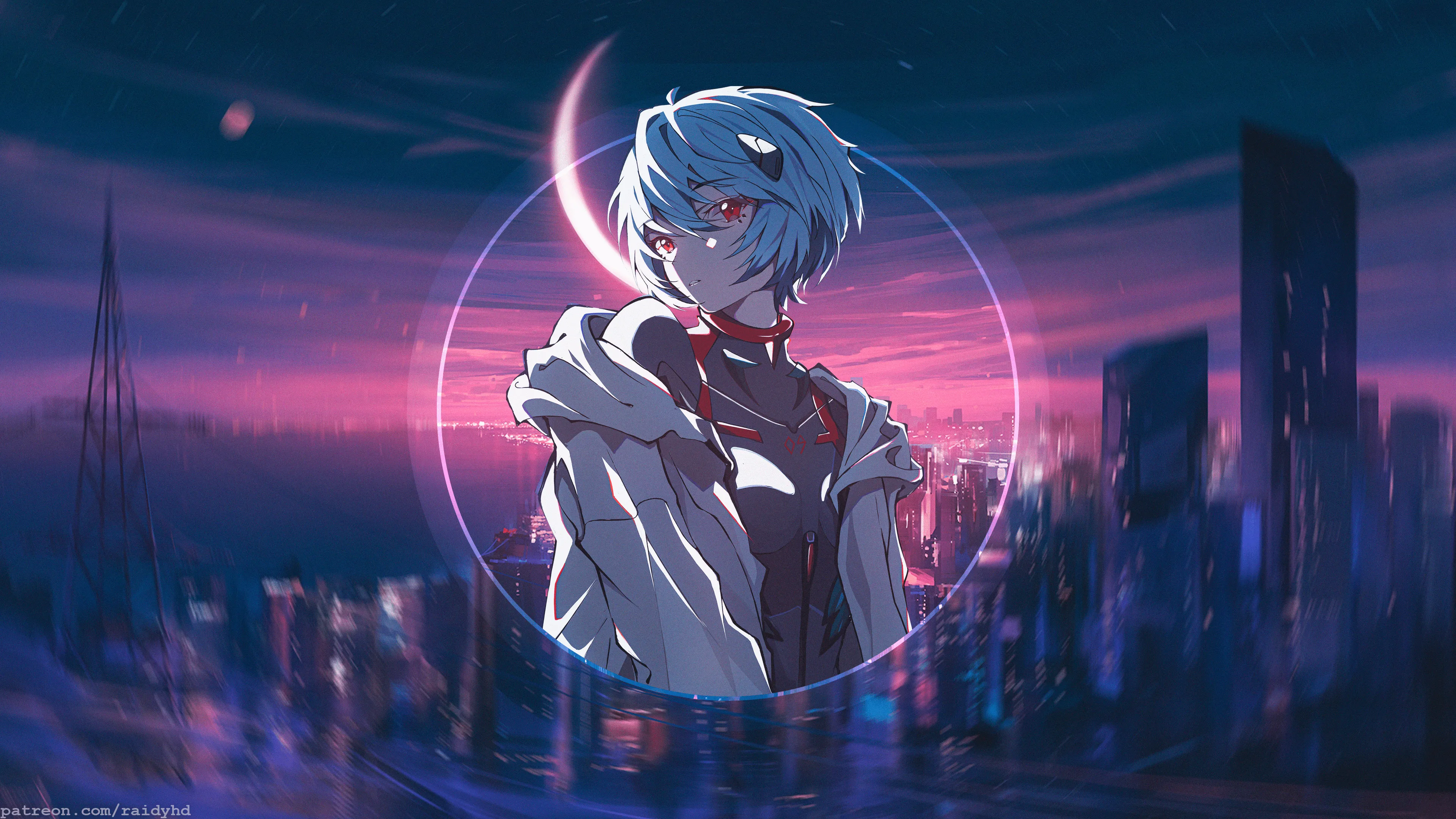 Rei Ayanami — Evangelion 4K — Wallpaper Neon Genesis Evangelion